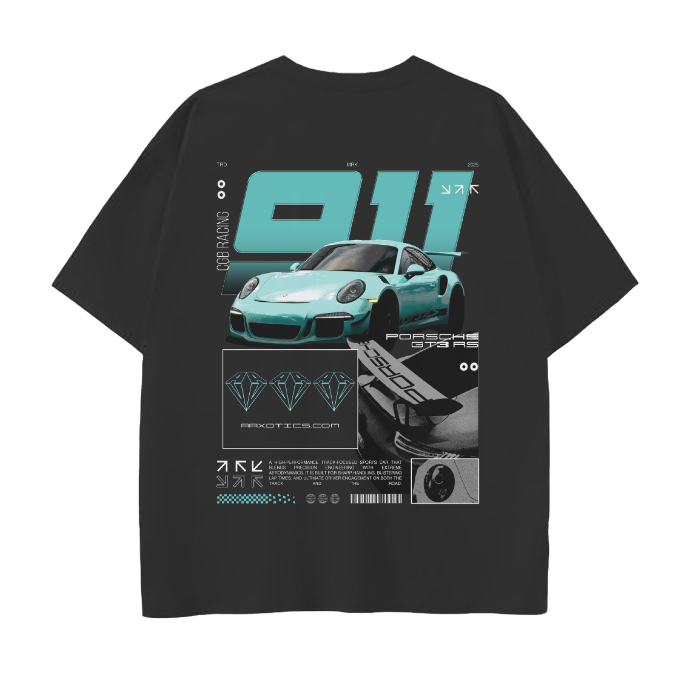 AAX GT3 RS Drop Shoulder Tee Mint