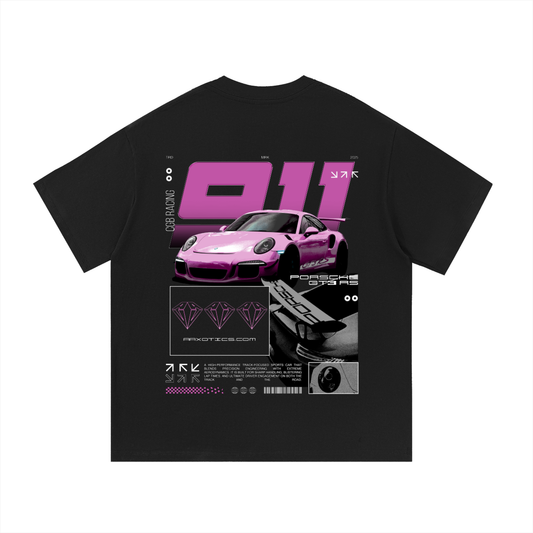 AAX GT3 RS Essential Tee Cotton Pink on Black