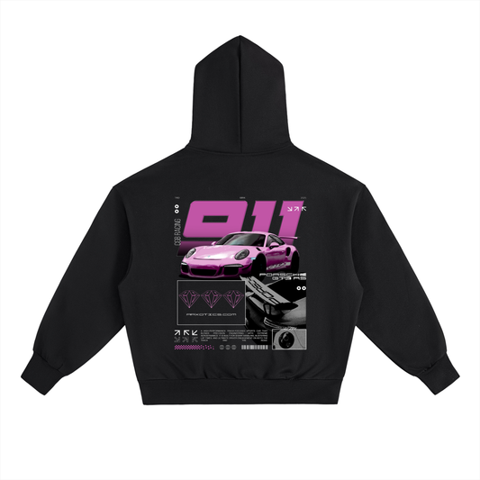 AAX GT3 RS Oversized Heavyweight Hoodie Pink