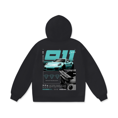 AAX GT3 RS Oversized Heavyweight Hoodie Mint Green